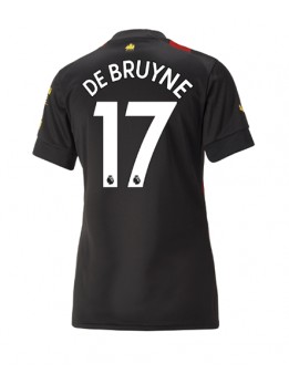 Manchester City Kevin De Bruyne #17 Auswärtstrikot für Frauen 2022-23 Kurzarm
